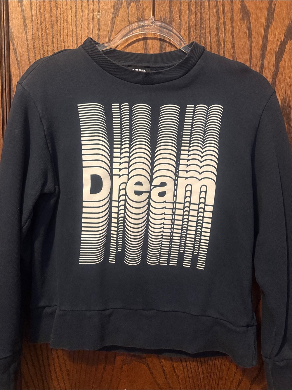 Diesel Navy Sweatshirt with White 'Dream' Graphic